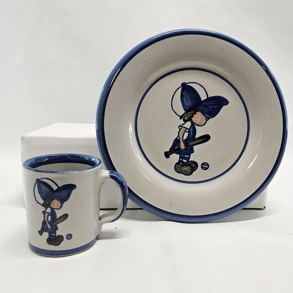Louisville Stoneware Other - Louisville Stoneware Baseball Mug + Plate Handcrafted Ceramic Made in Kentucky